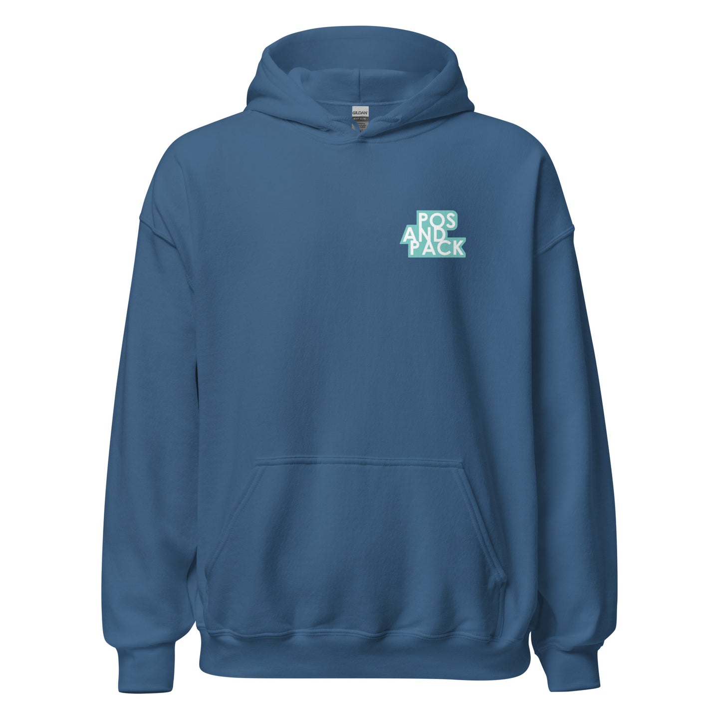 "POS AND PACK" unisex hoodie (mint logo)