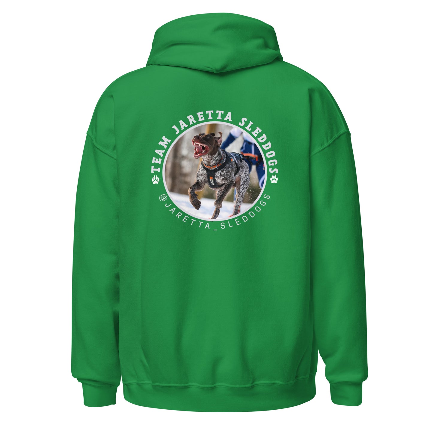 "Jaretta Sleddogs" inexpensive unisex hoodie