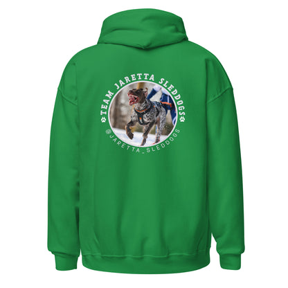 „Jaretta Sleddogs“ preiswerter Unisex-Hoodie