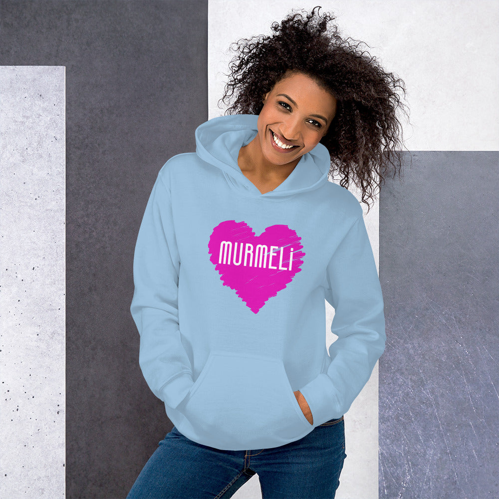 "Murmeli" unisex hoodie (with front print)