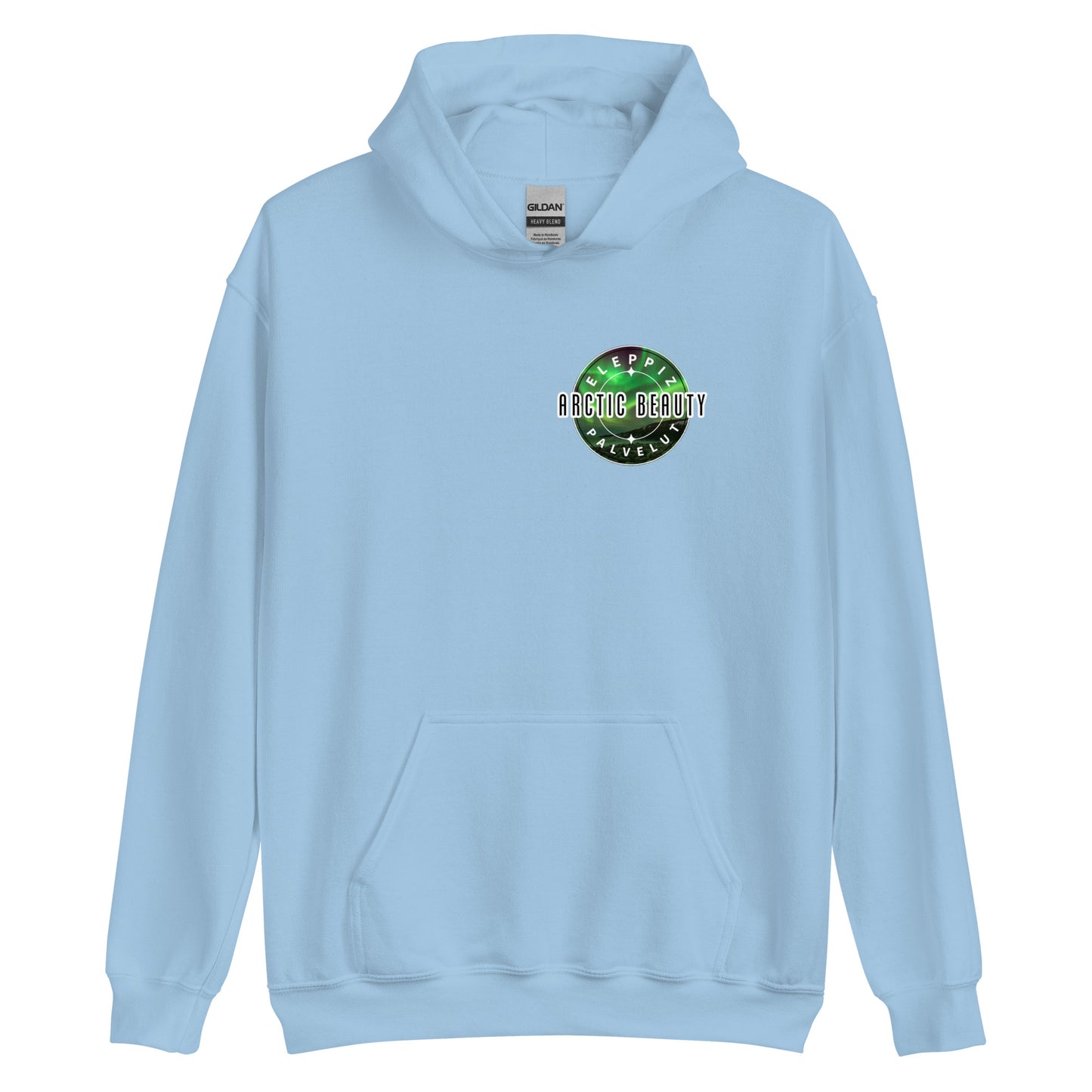 "Arctic Beauty" hoodie (small logo on the chest)