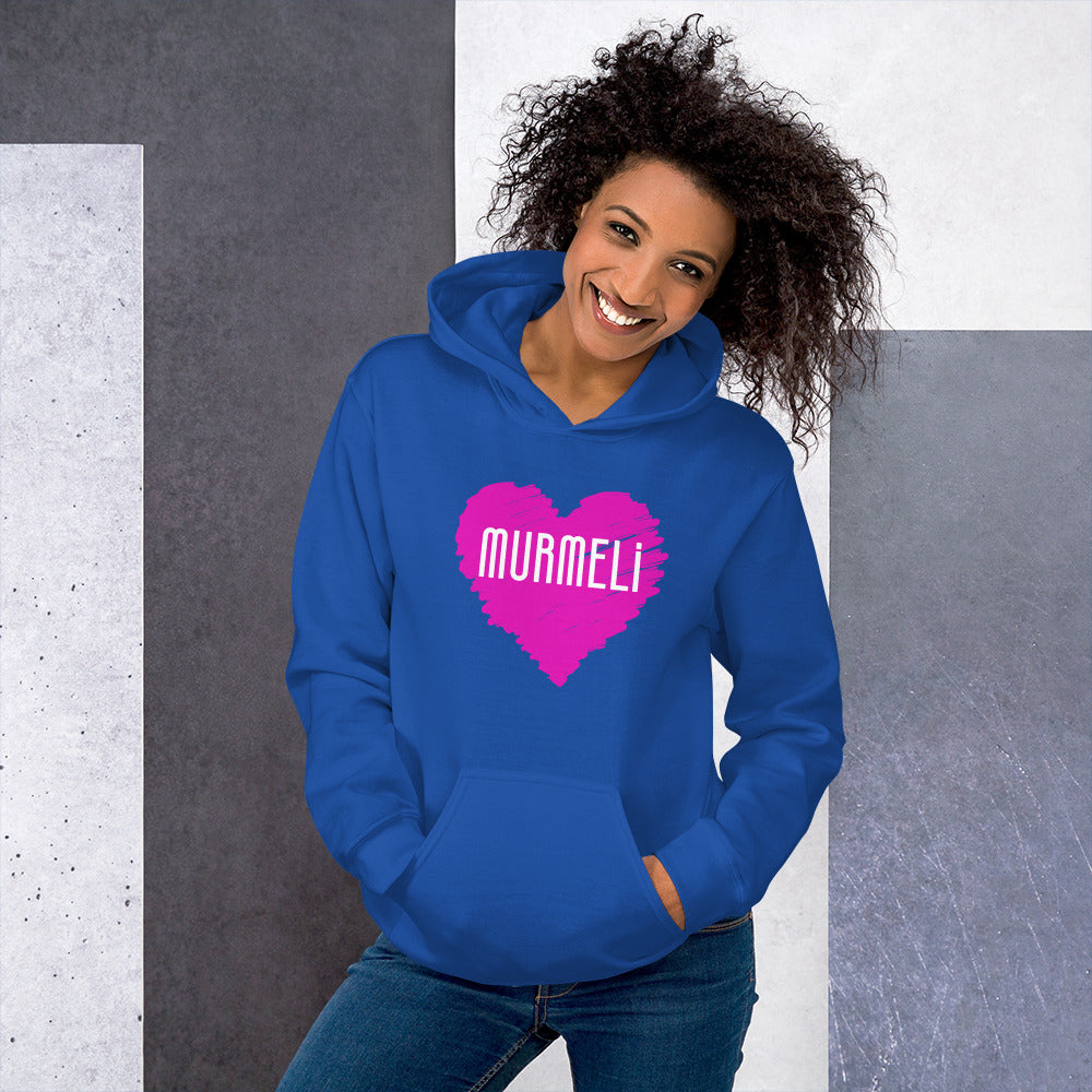 "Murmeli" unisex hoodie (with front print)