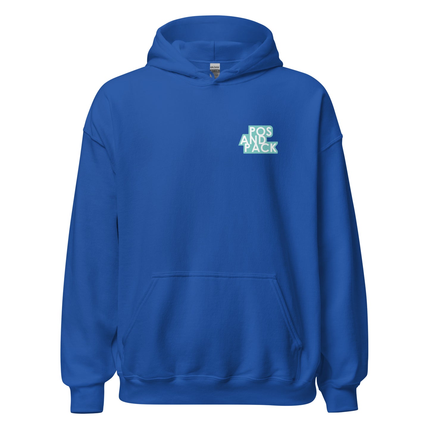 "POS AND PACK" unisex hoodie (mint logo)