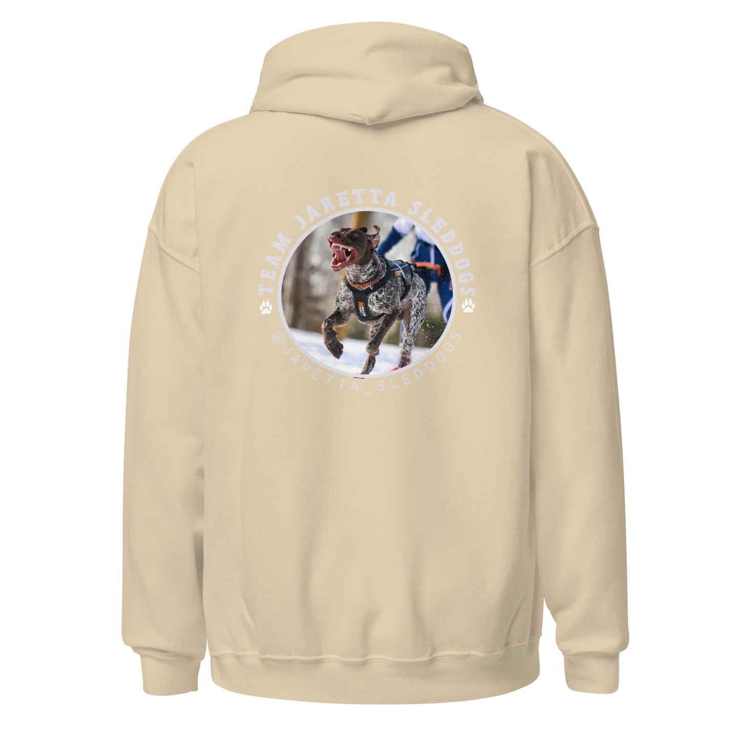 "Jaretta Sleddogs" inexpensive unisex hoodie