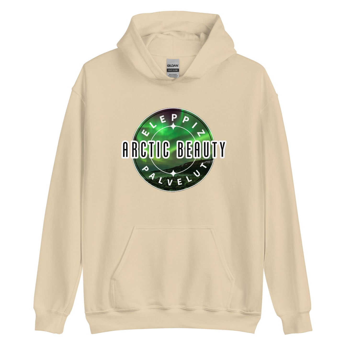 "Arctic Beauty" hoodie (large logo on front)