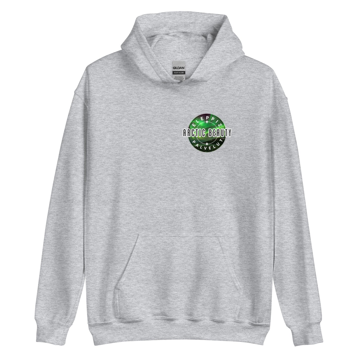 "Arctic Beauty" hoodie (small logo on the chest)