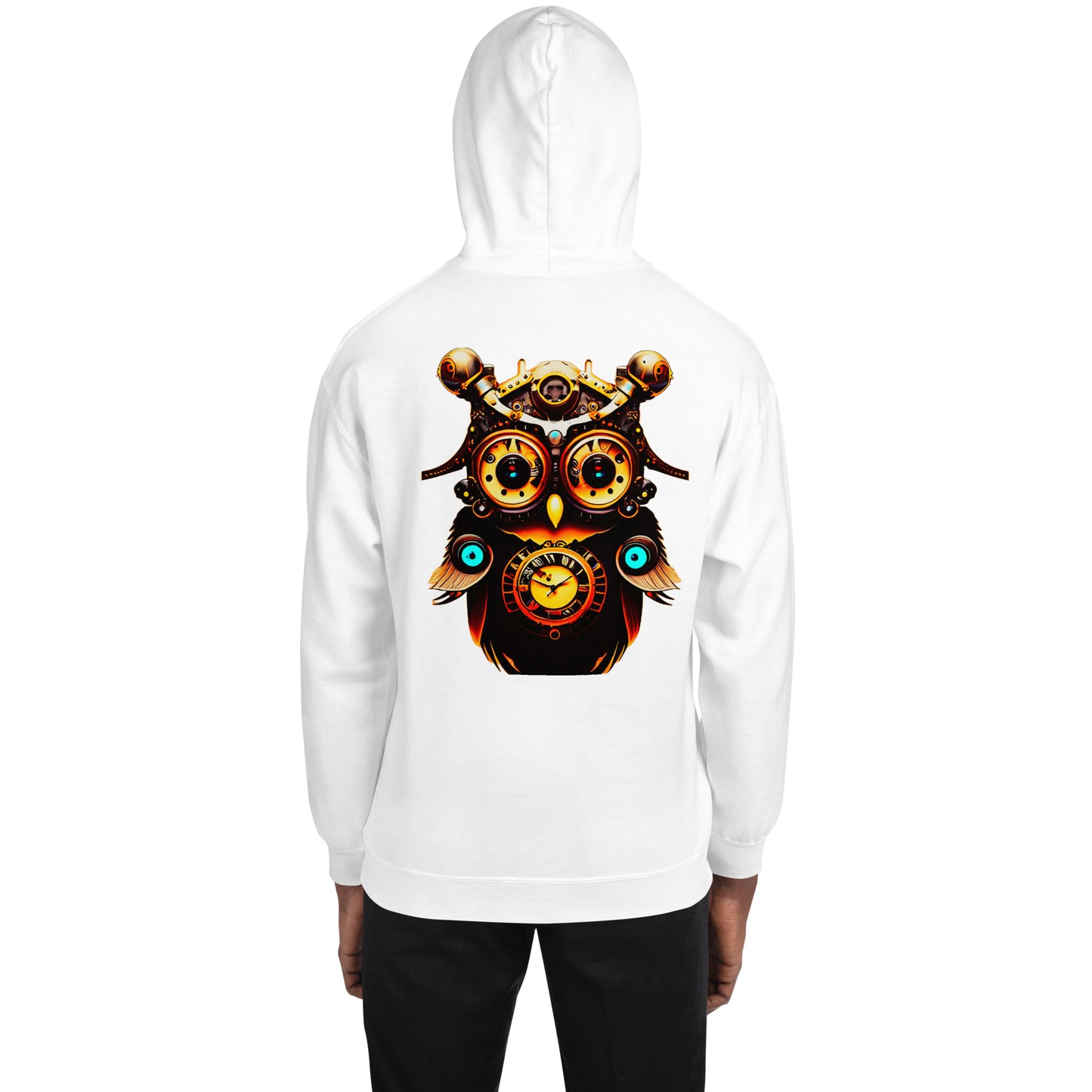 "Steampunk owl" men's hoodie