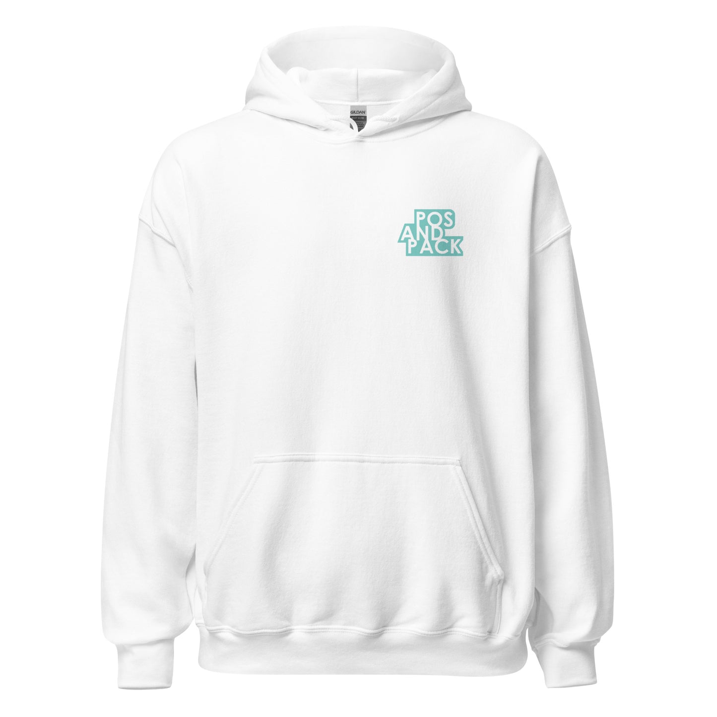 "POS AND PACK" unisex hoodie (mint logo)