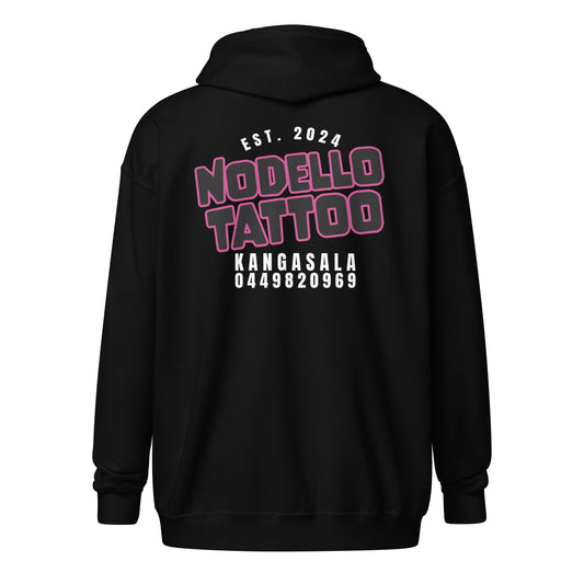 "Nodello Tattoo" zip-up hoodie