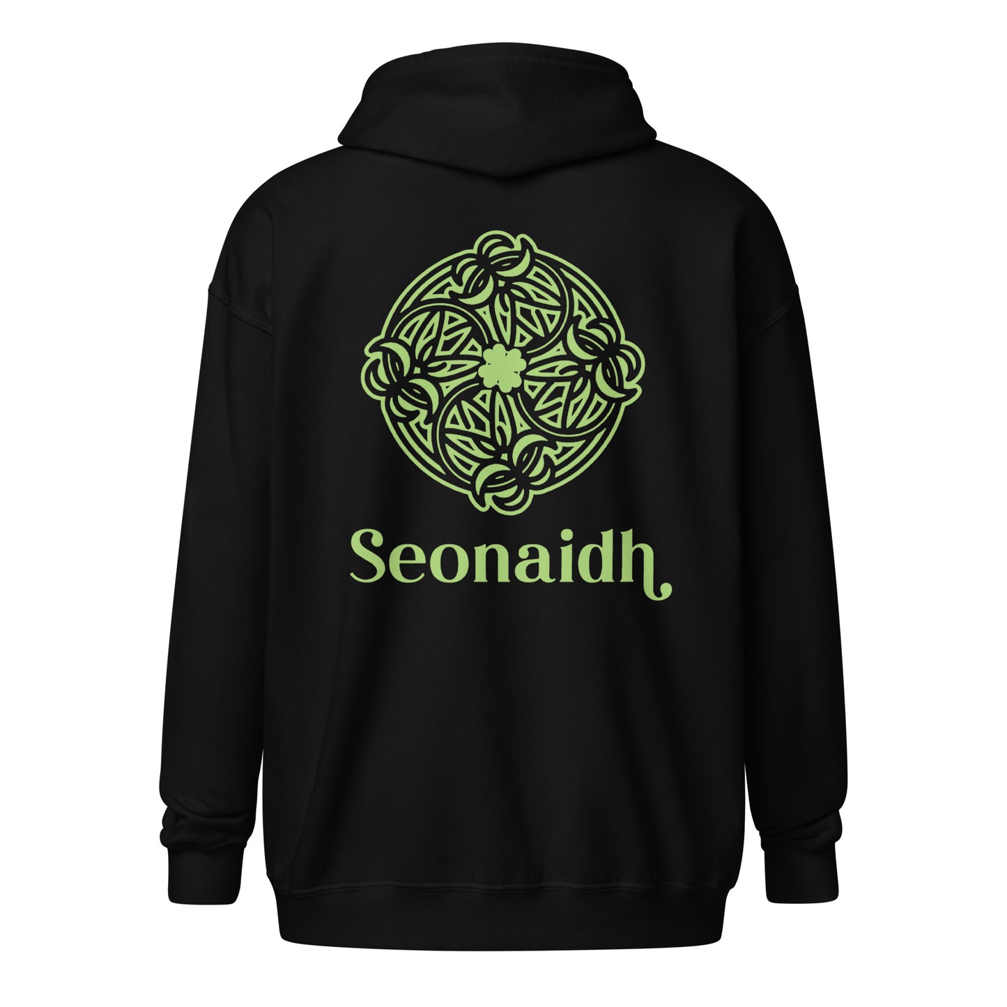 "Seonaidh" huppari vetoketjulla (selkäprintti)