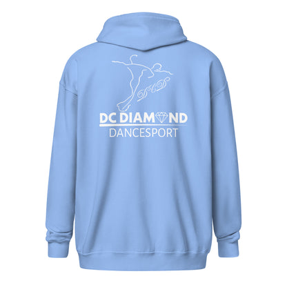 „DC Diamond“ Kapuzenpullover mit Reißverschluss (Rückendruck)