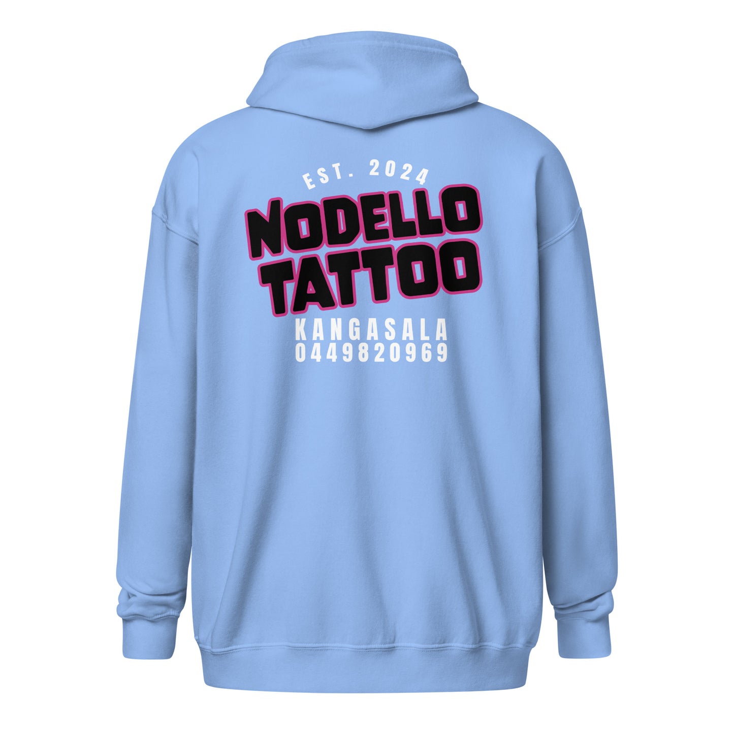 "Nodello Tattoo" huppari vetoketjulla