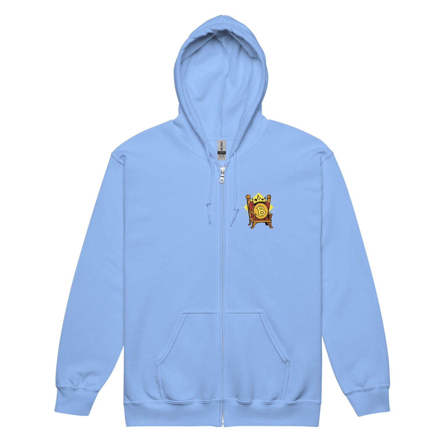 "Bitcoin" men's hoodie with zipper