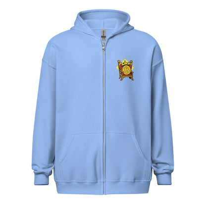 "Bitcoin" men's hoodie with zipper