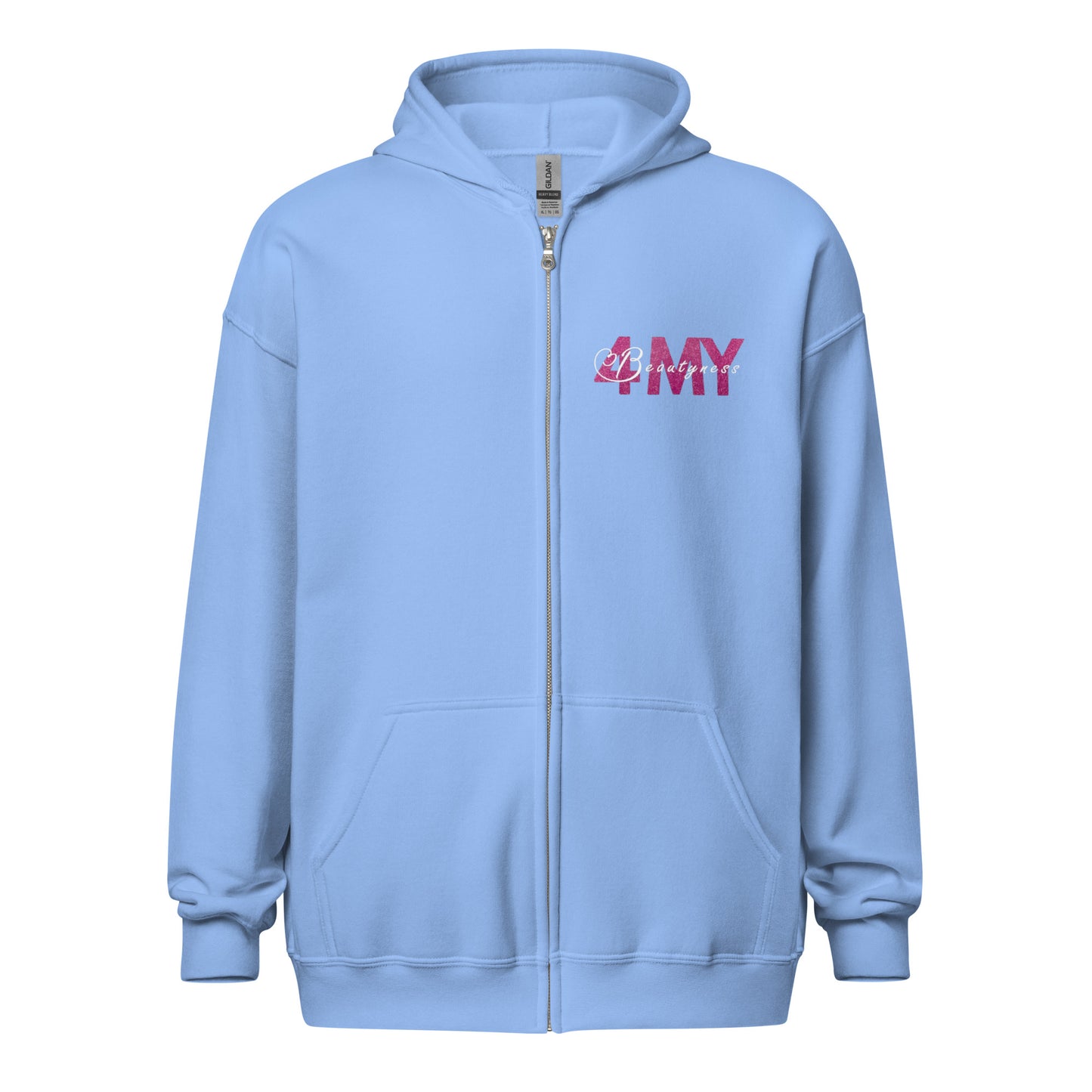 "4MyBeautyness" hoodie with zipper (logo on the chest)