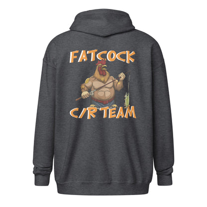 "Fatcock" huppari vetoketjulla (etu- ja selkäprintti)