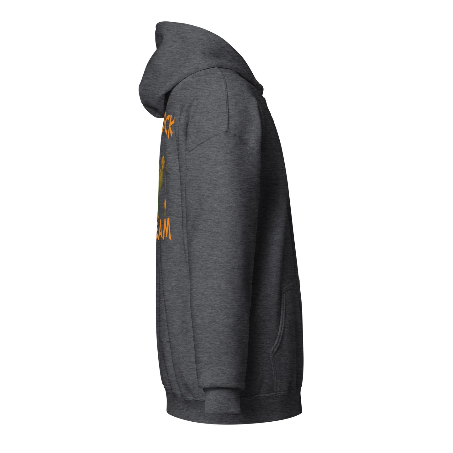 "Fatcock" hoodie with zipper, Jäger colors (chest + back print)