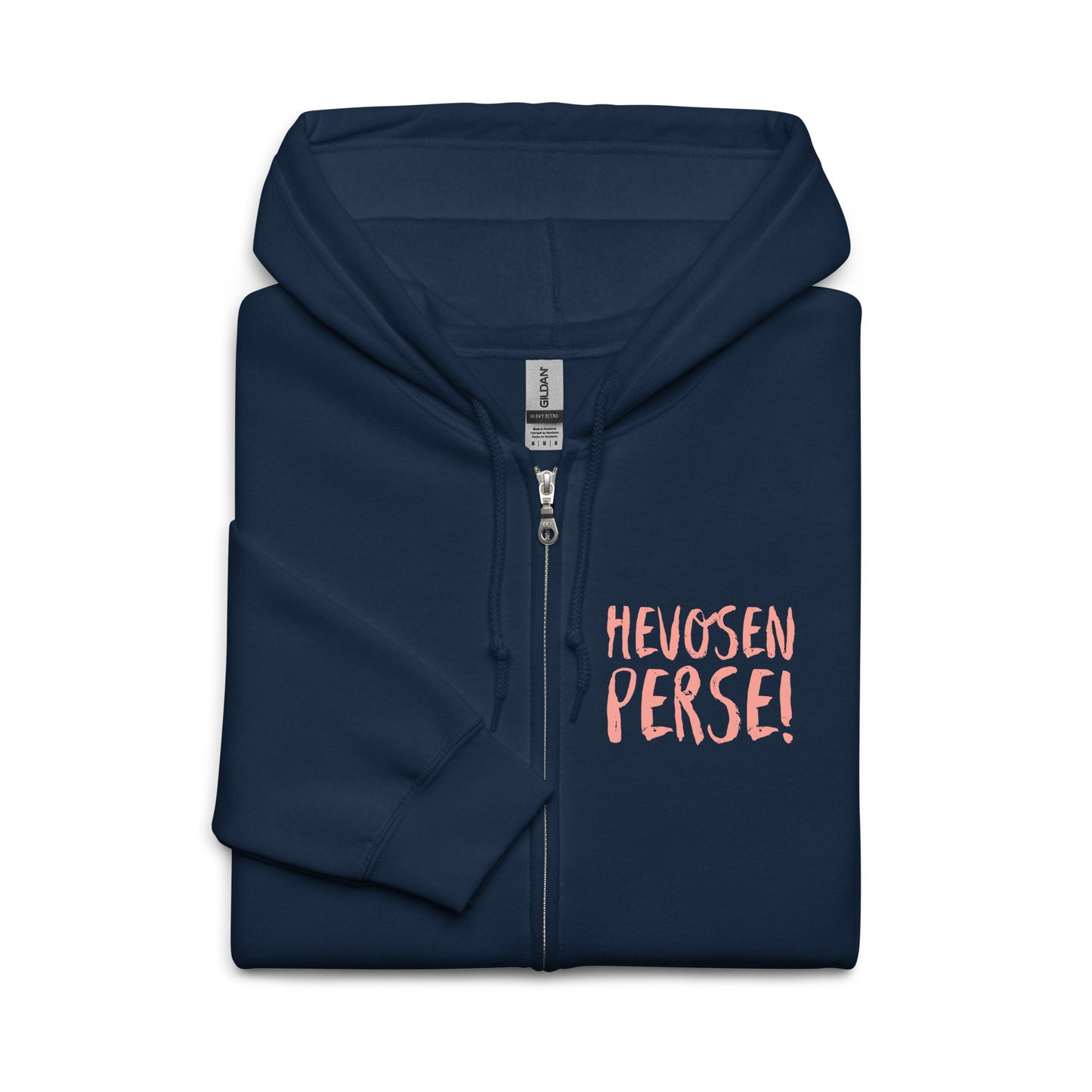 "Horse's ass" hoodie with zipper