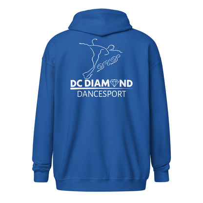 „DC Diamond“ Kapuzenpullover mit Reißverschluss (Brust + Rückendruck)