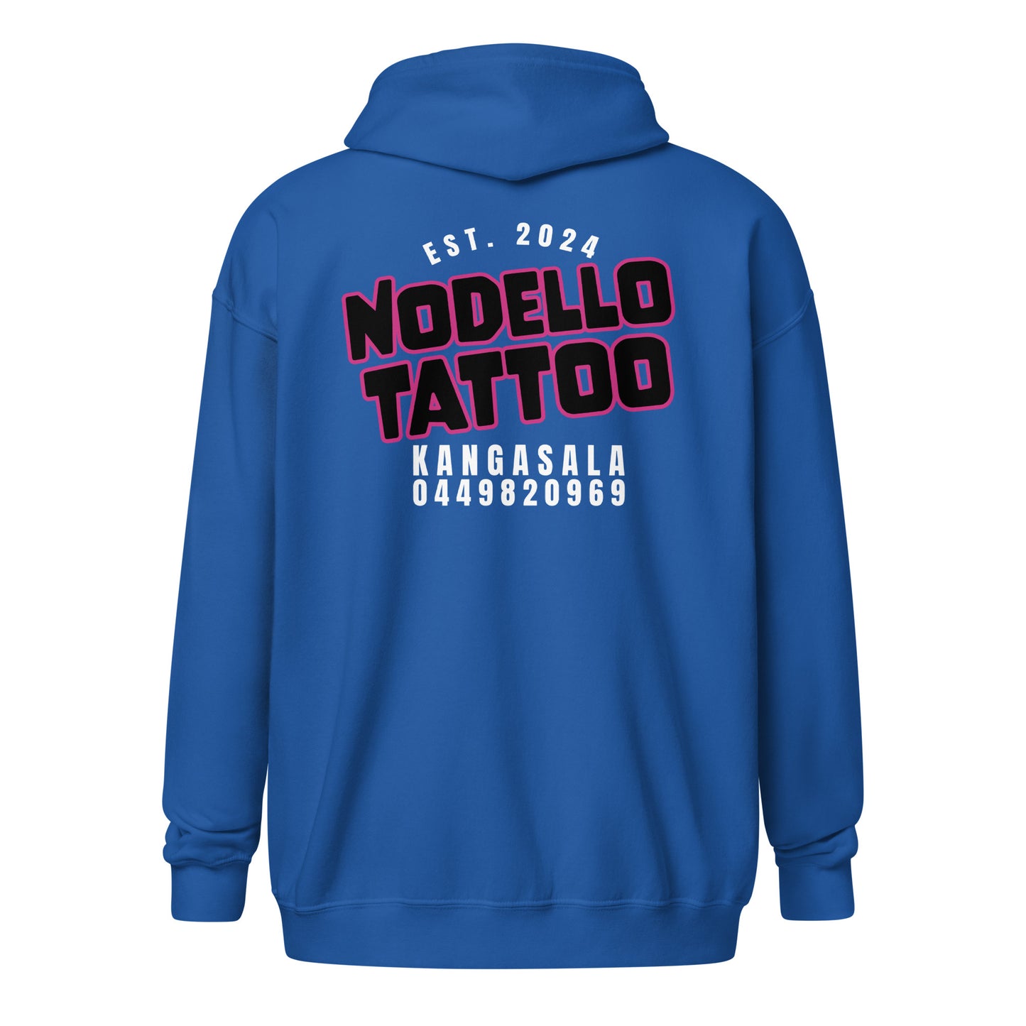 "Nodello Tattoo" huppari vetoketjulla