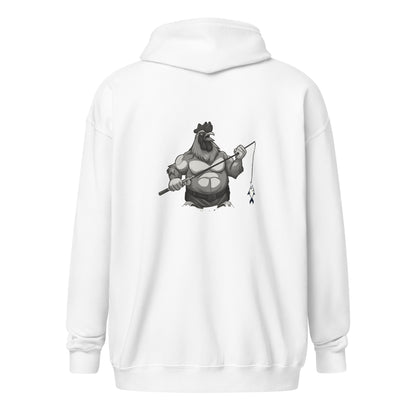 "Fatcock" hoodie with zipper (logo on chest and back)