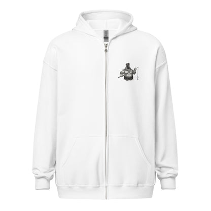 "Fatcock" hoodie with zipper (logo on chest and back)