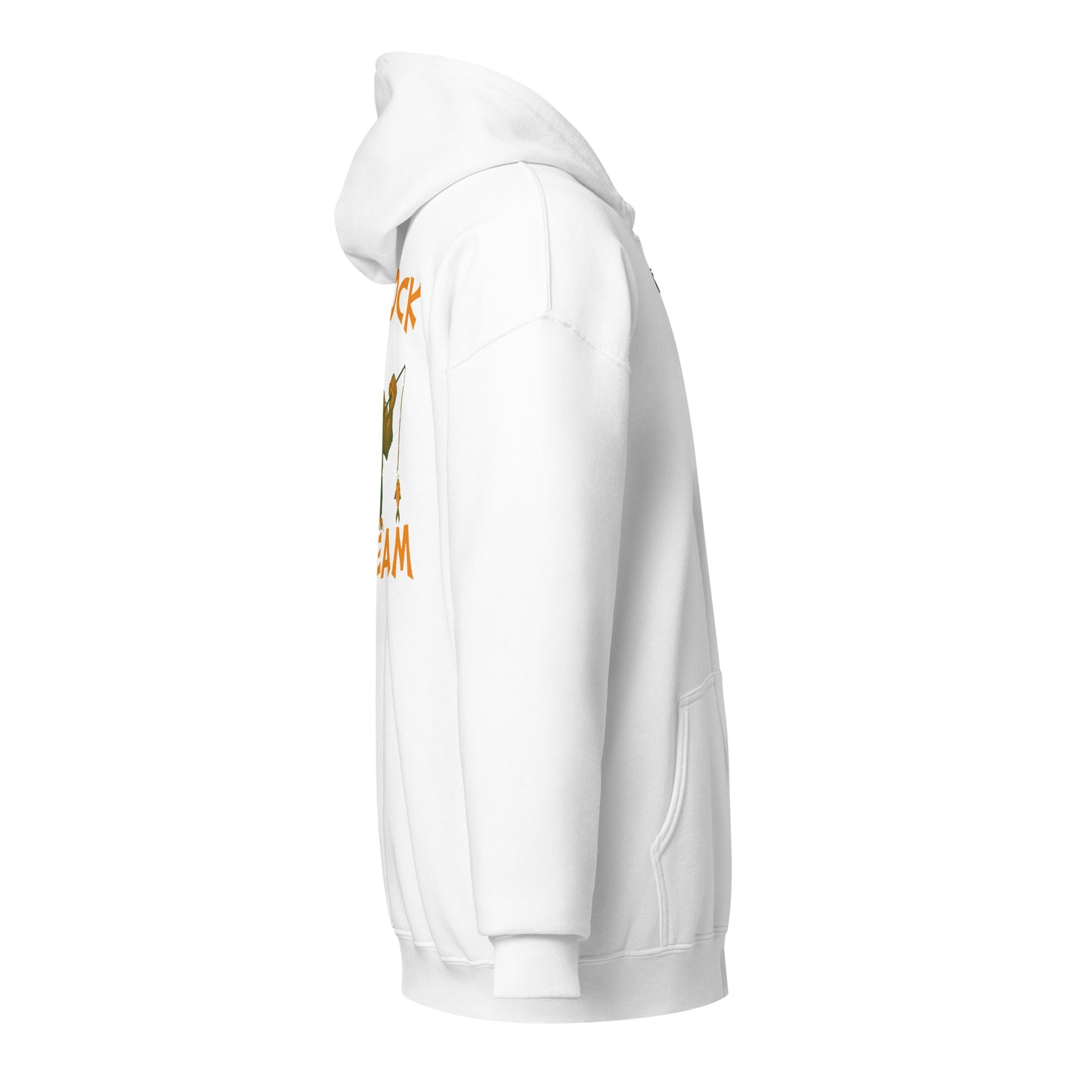 "Fatcock" hoodie with zipper, Jäger colors (chest + back print)