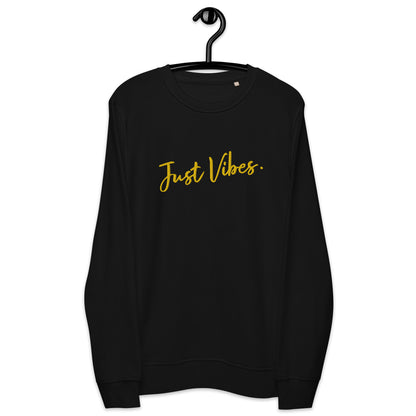 "Just vibes" women's hooded sweatshirt (ecological)