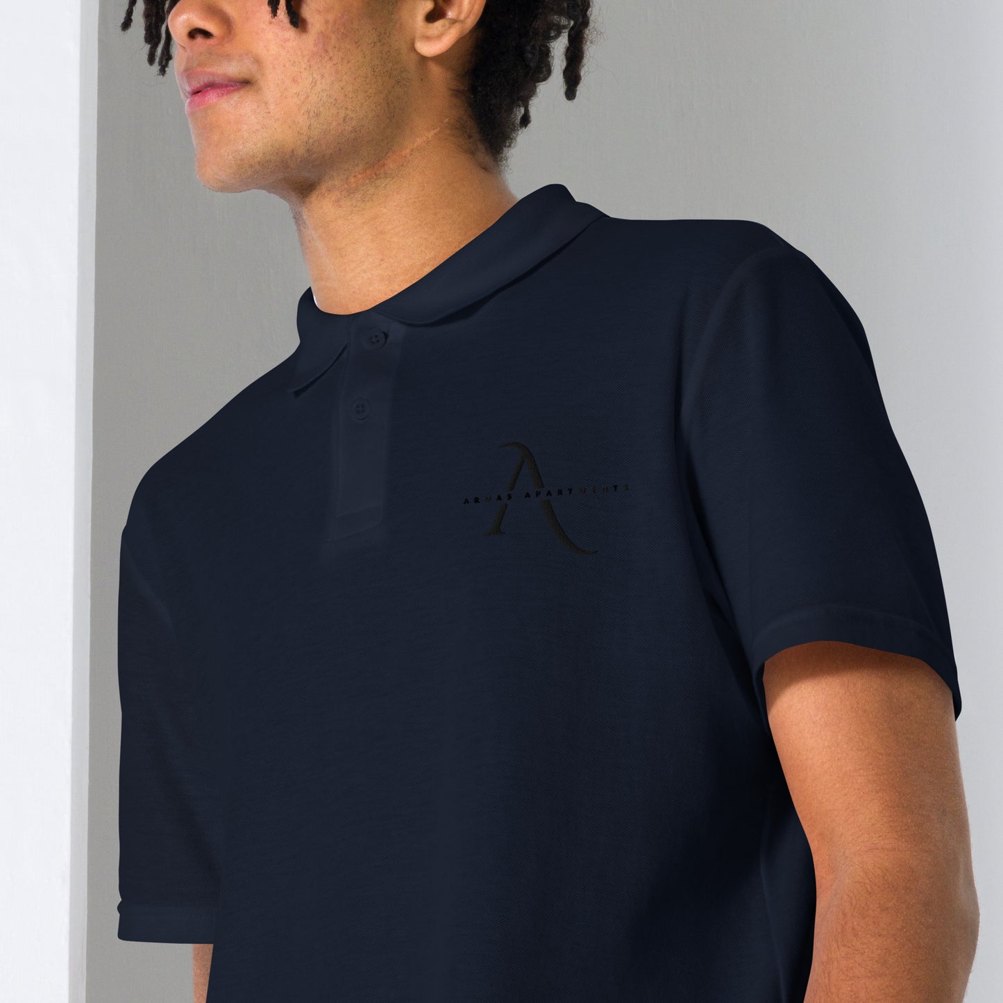 "Armas Apartments" polo shirt with embroidery