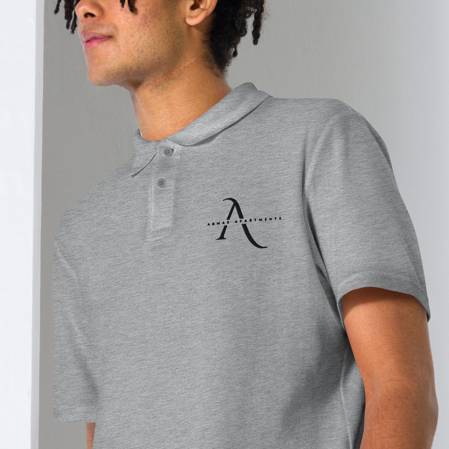 "Armas Apartments" polo shirt with embroidery