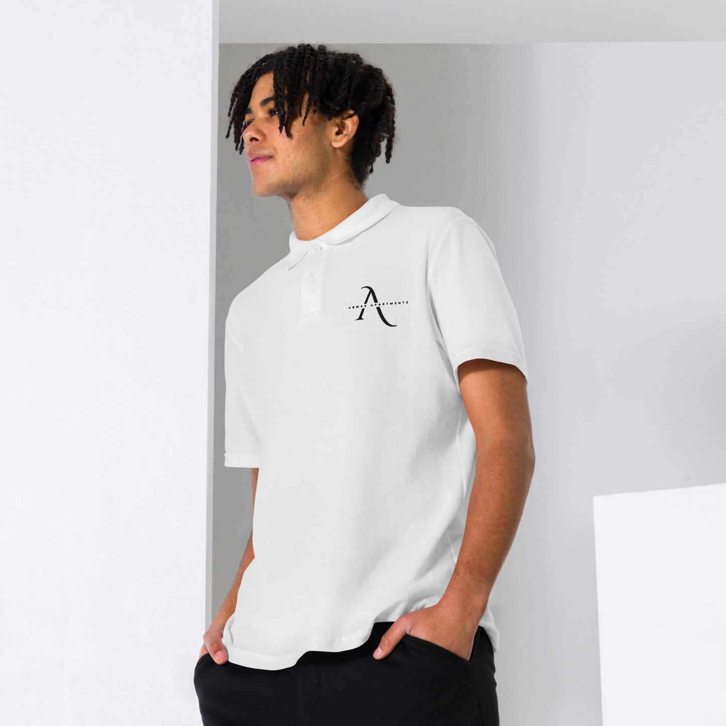 "Armas Apartments" polo shirt with embroidery