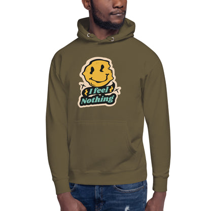"I feel nothing" men's hoodie