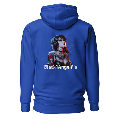 "BlackAngelFin" unisex huppari (MissPullukka)