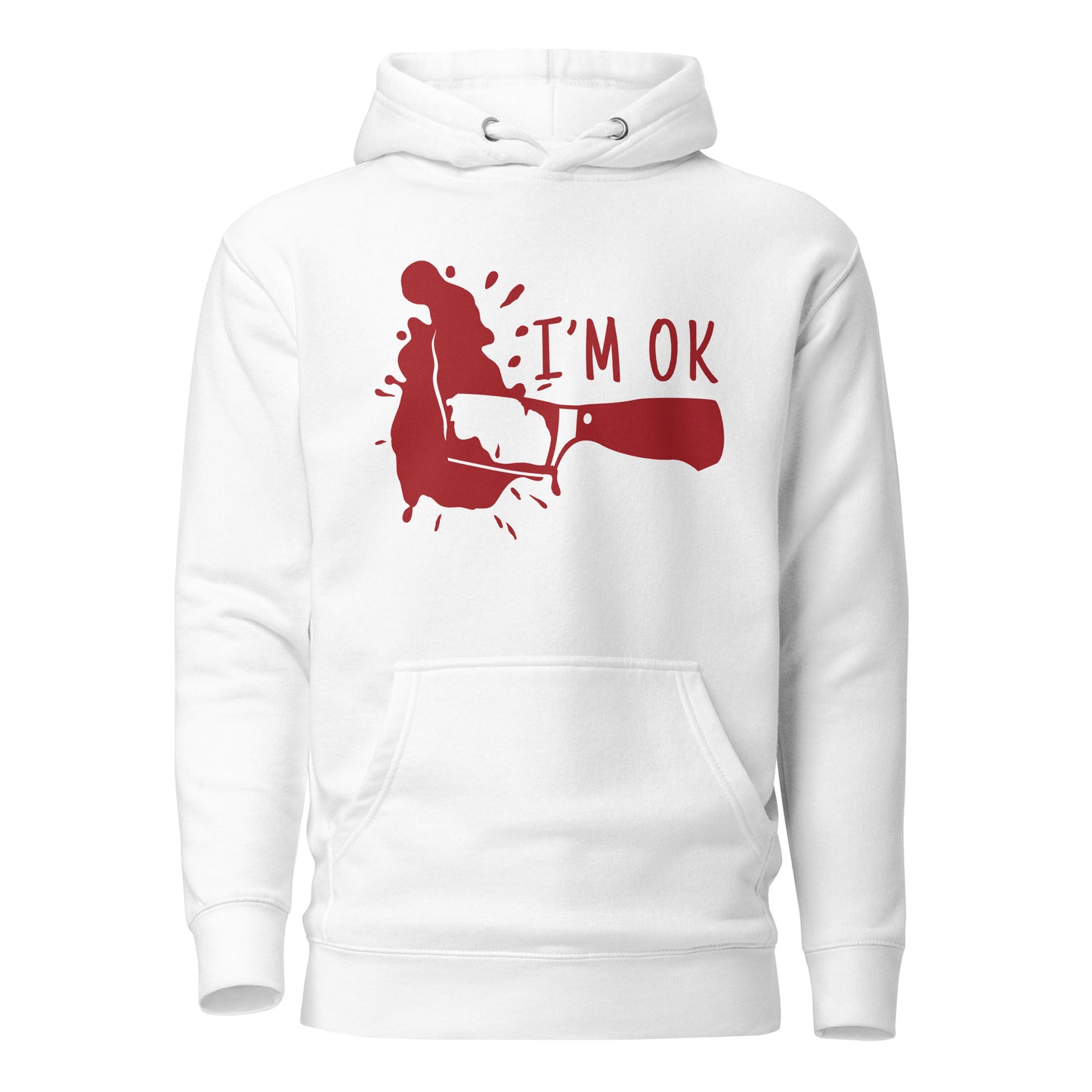 "I'm OK" men's hoodie