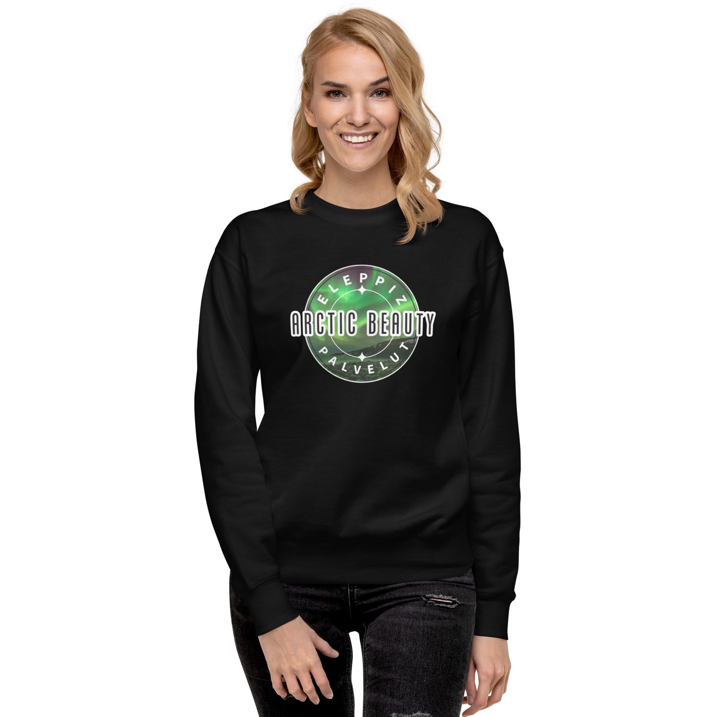 "Arctic Beauty" sweatshirt (large logo on front)