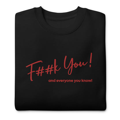 „Fuck you“ Damen-Kapuzensweatshirt