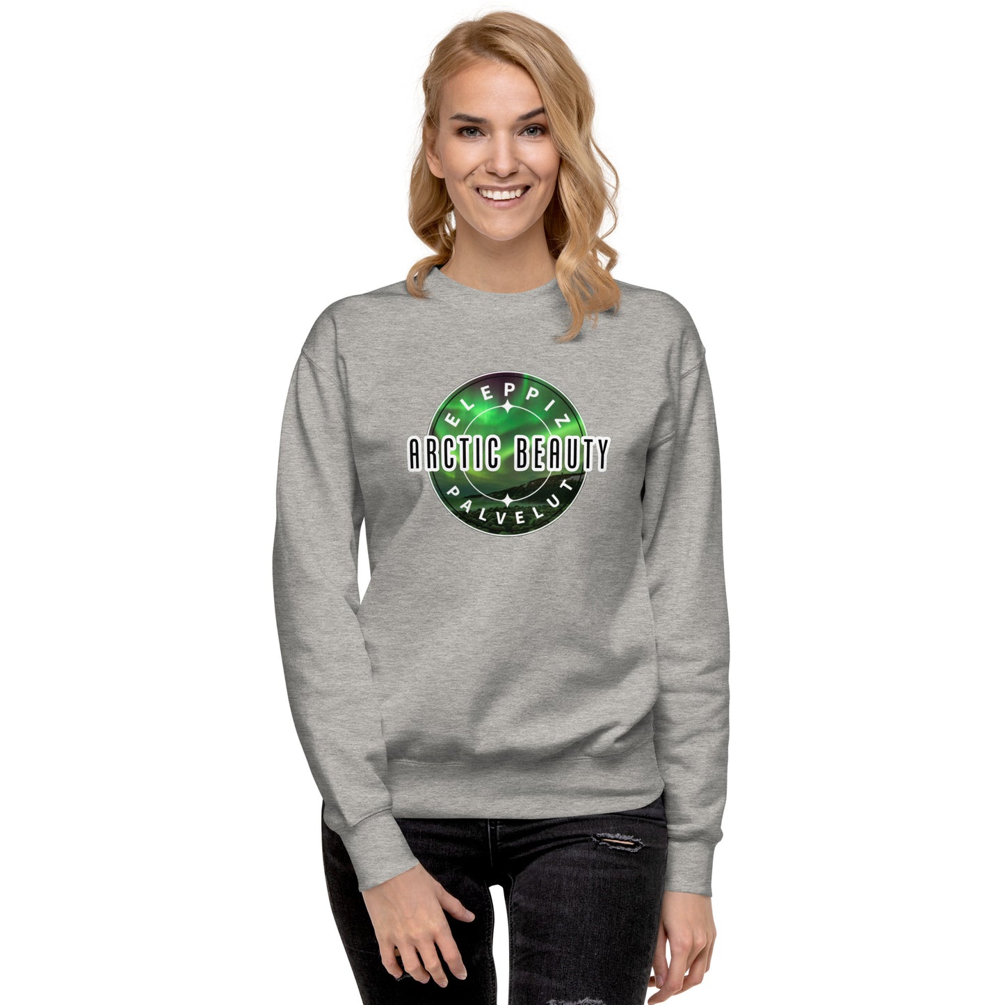 "Arctic Beauty" sweatshirt (large logo on front)