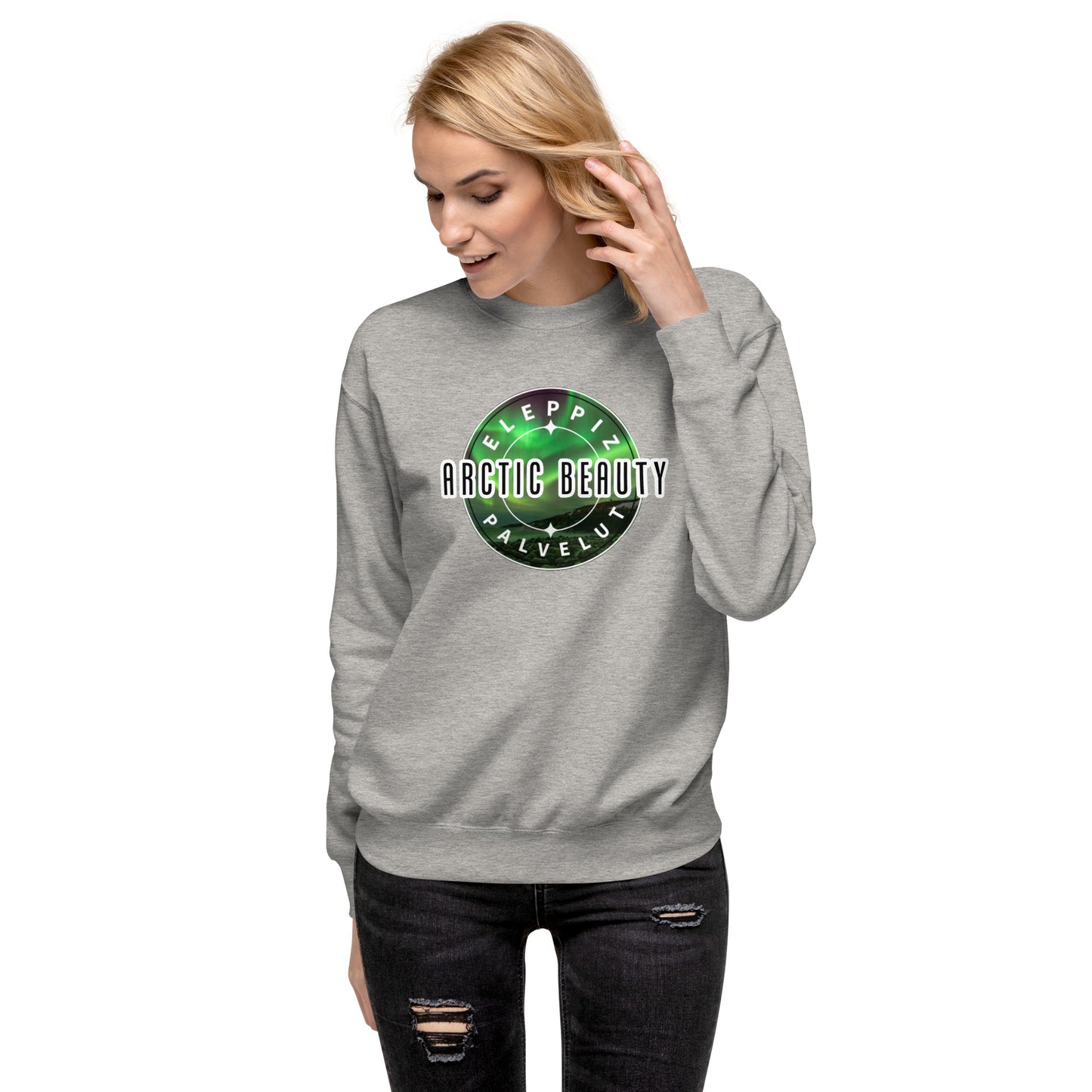 Sweatshirt „Arctic Beauty“ (großes Logo auf der Vorderseite)