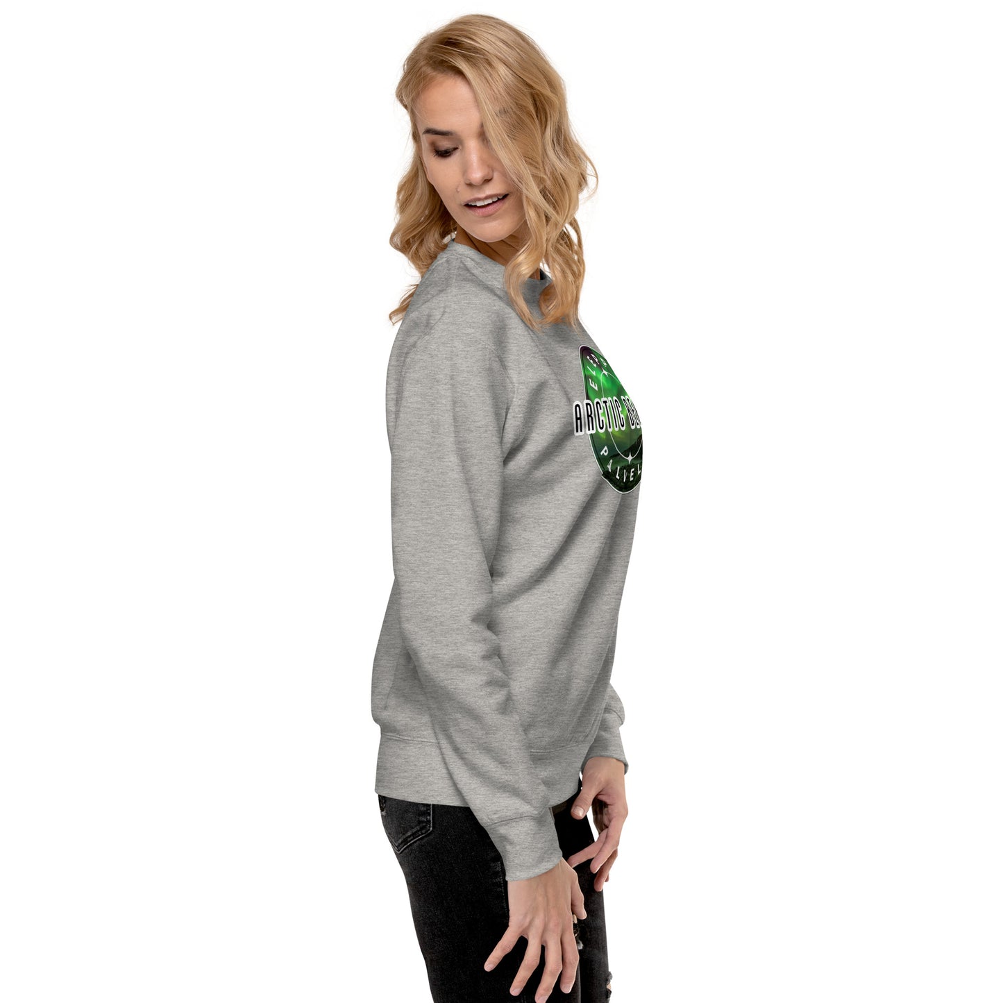 Sweatshirt „Arctic Beauty“ (großes Logo auf der Vorderseite)