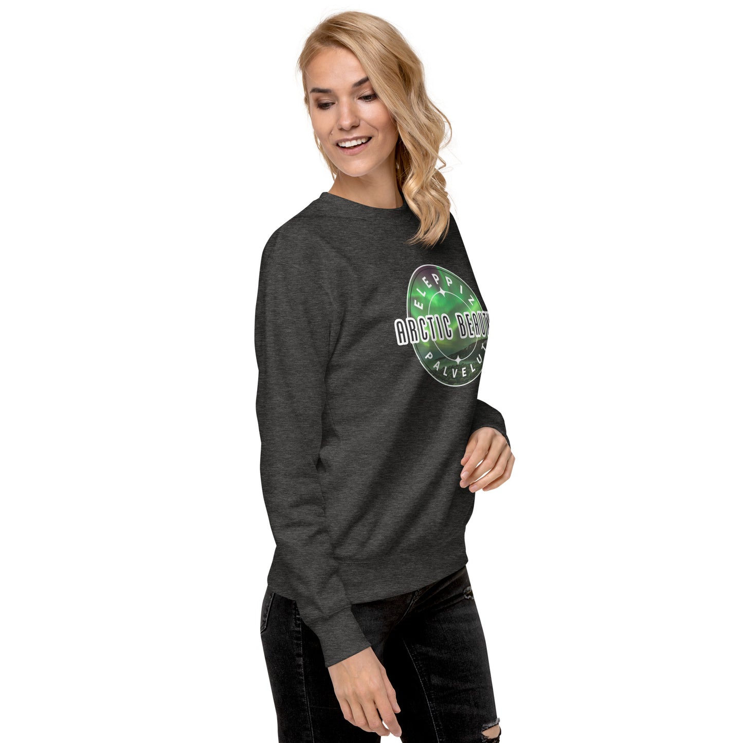 Sweatshirt „Arctic Beauty“ (großes Logo auf der Vorderseite)