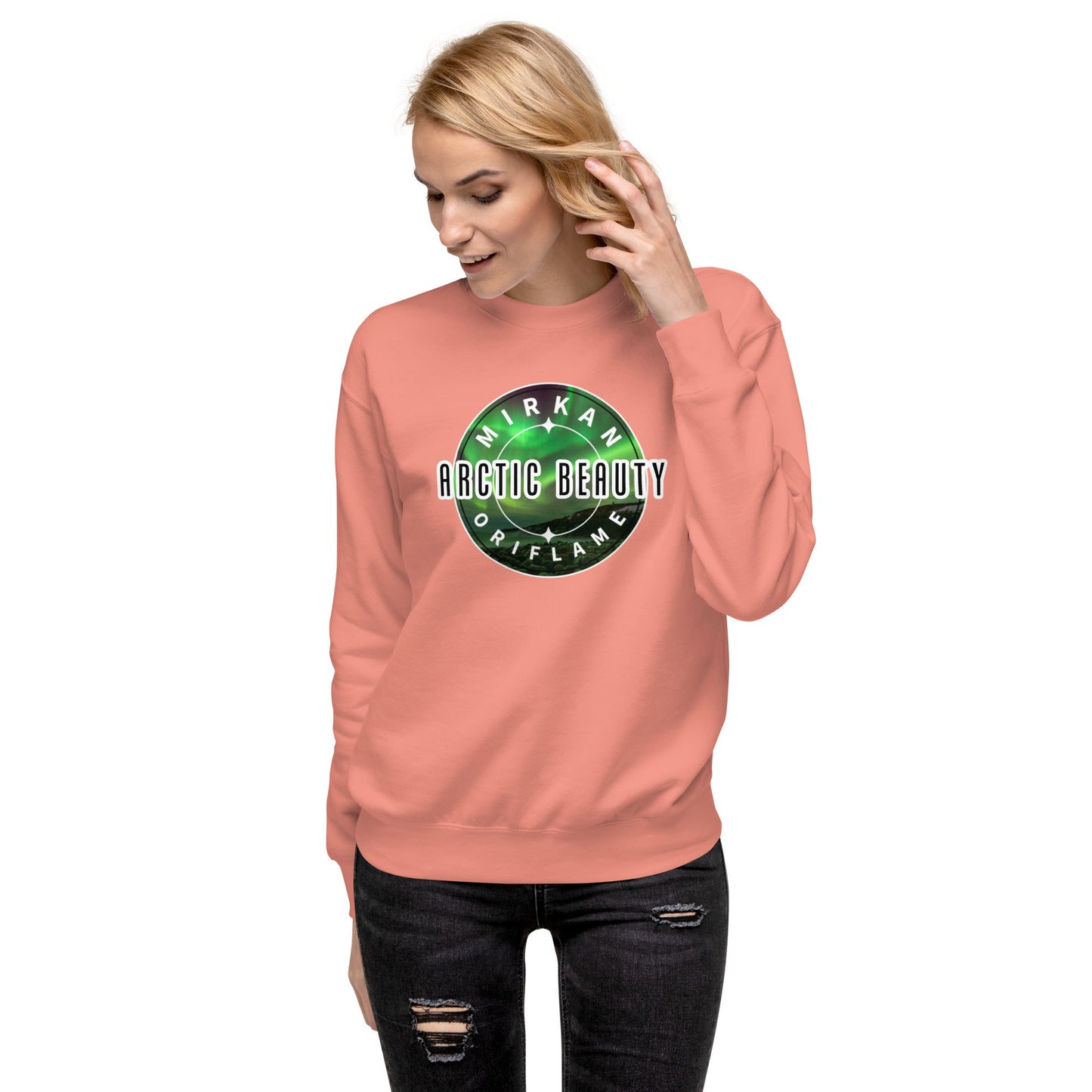 „Mirkan Oriflame“ Sweatshirt (großes Logo auf der Vorderseite)