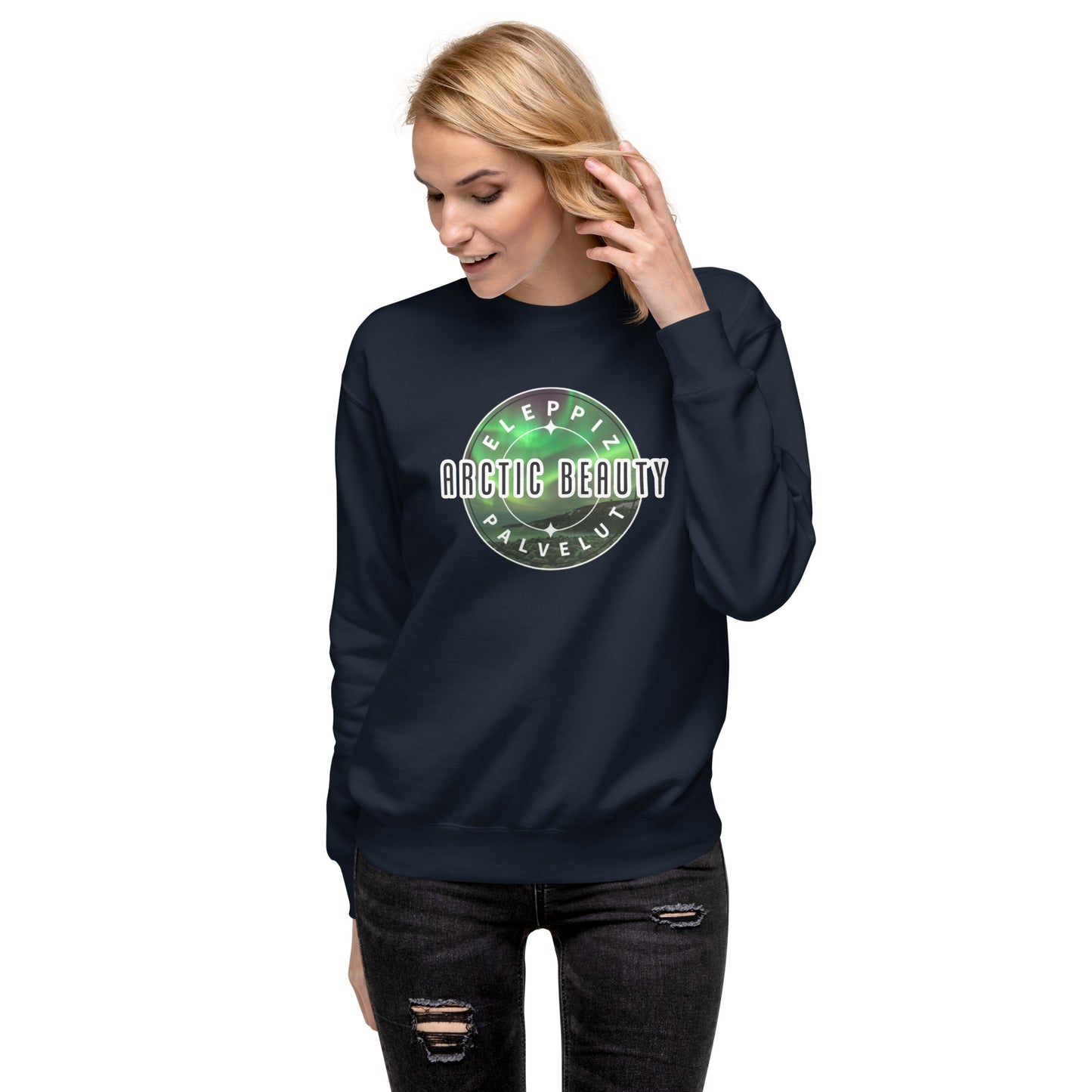 "Arctic Beauty" sweatshirt (large logo on front)