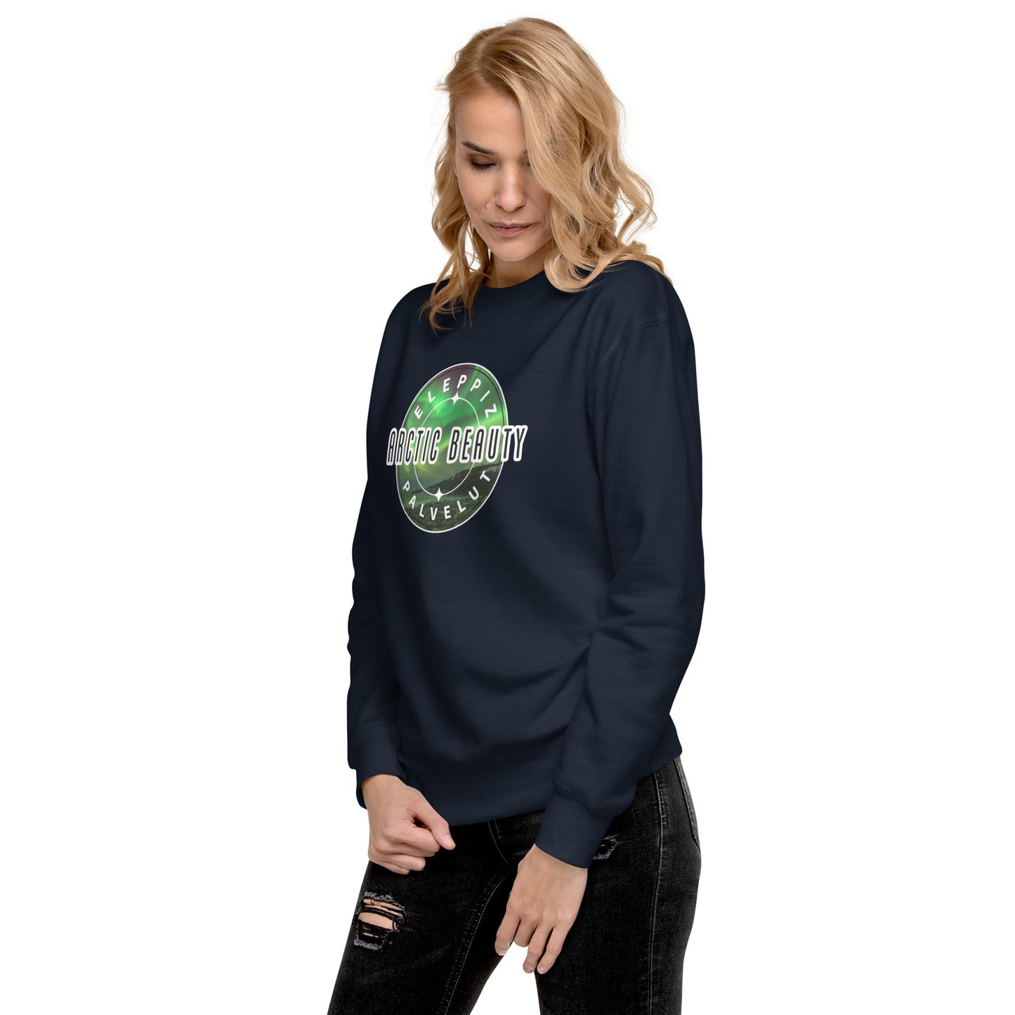 Sweatshirt „Arctic Beauty“ (großes Logo auf der Vorderseite)