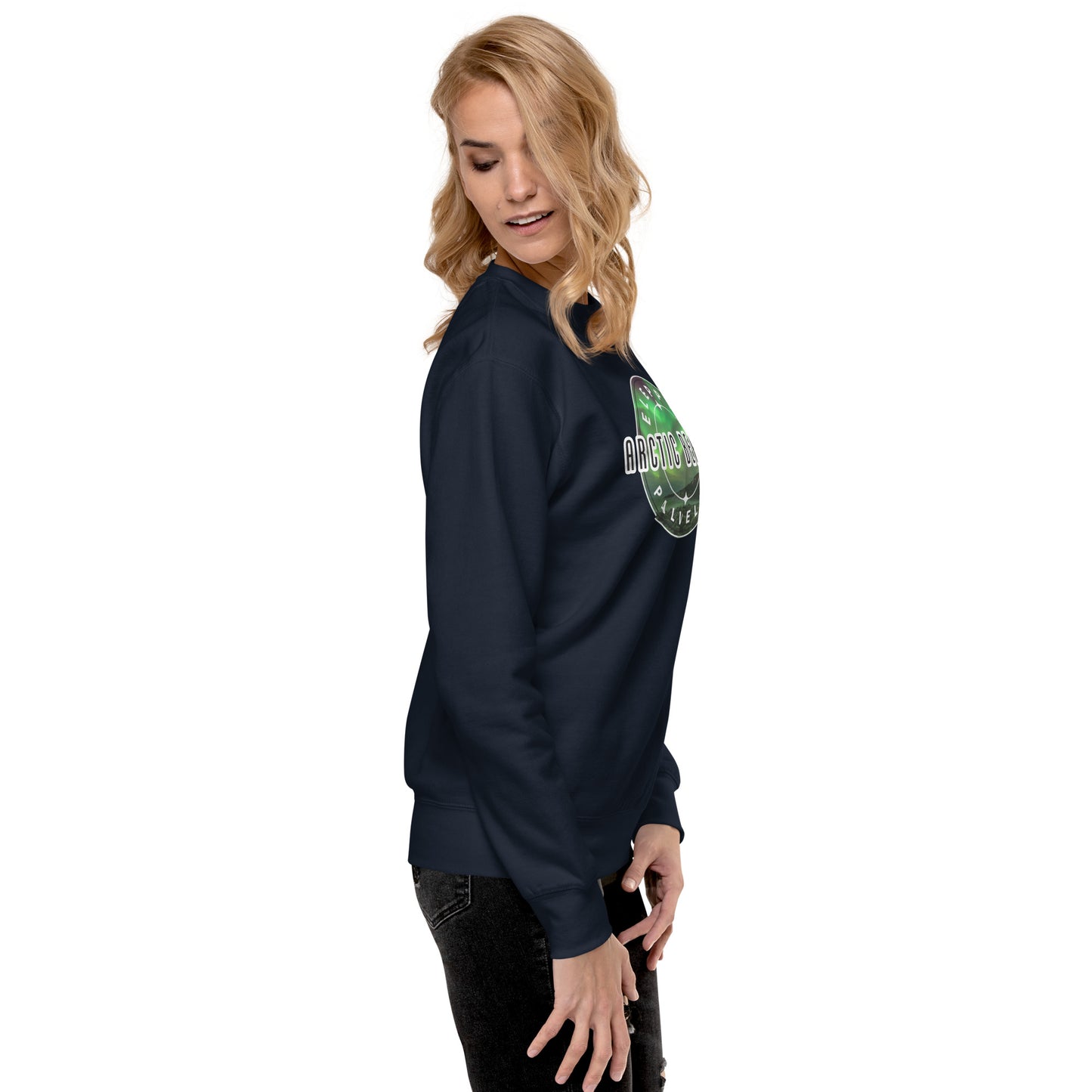 Sweatshirt „Arctic Beauty“ (großes Logo auf der Vorderseite)