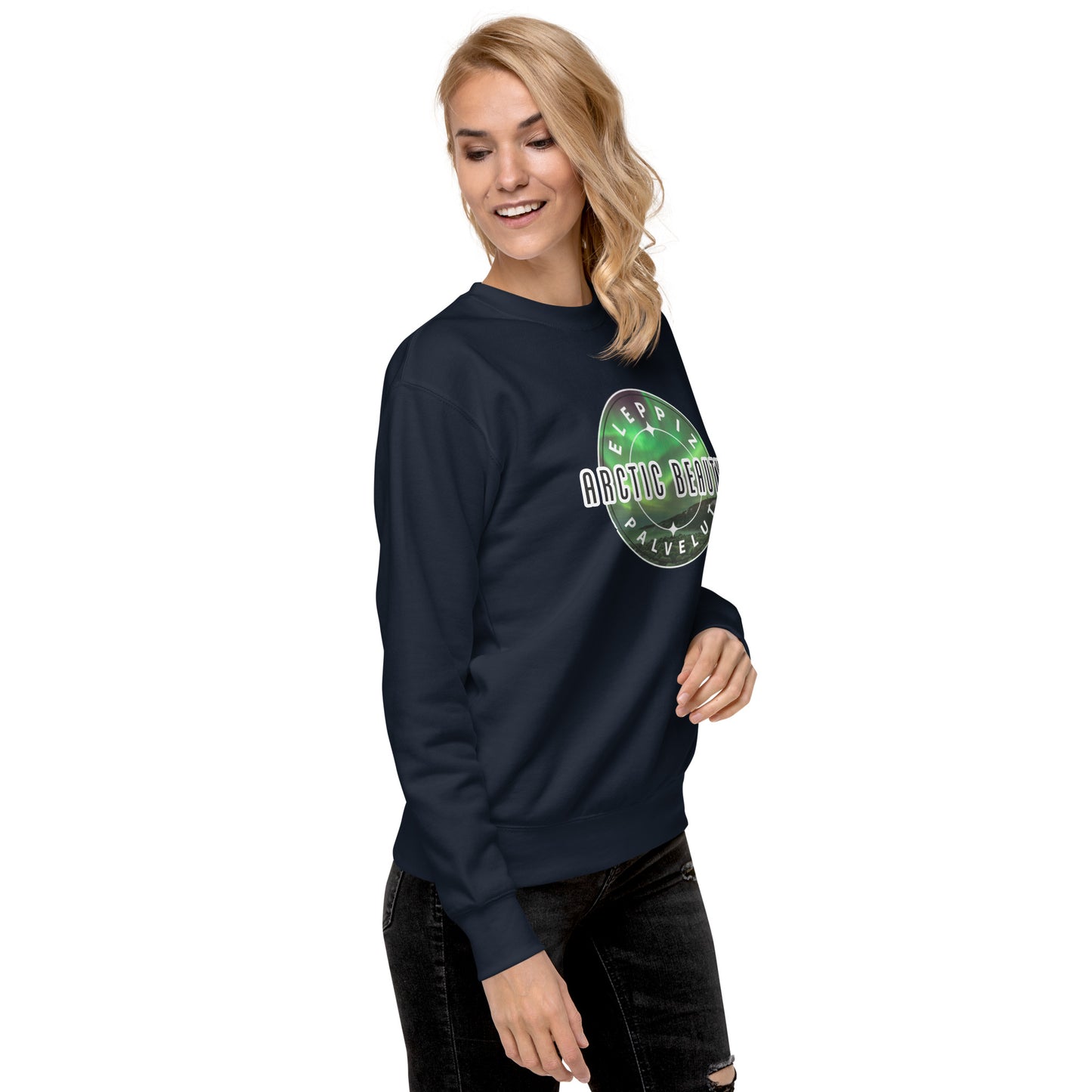 Sweatshirt „Arctic Beauty“ (großes Logo auf der Vorderseite)