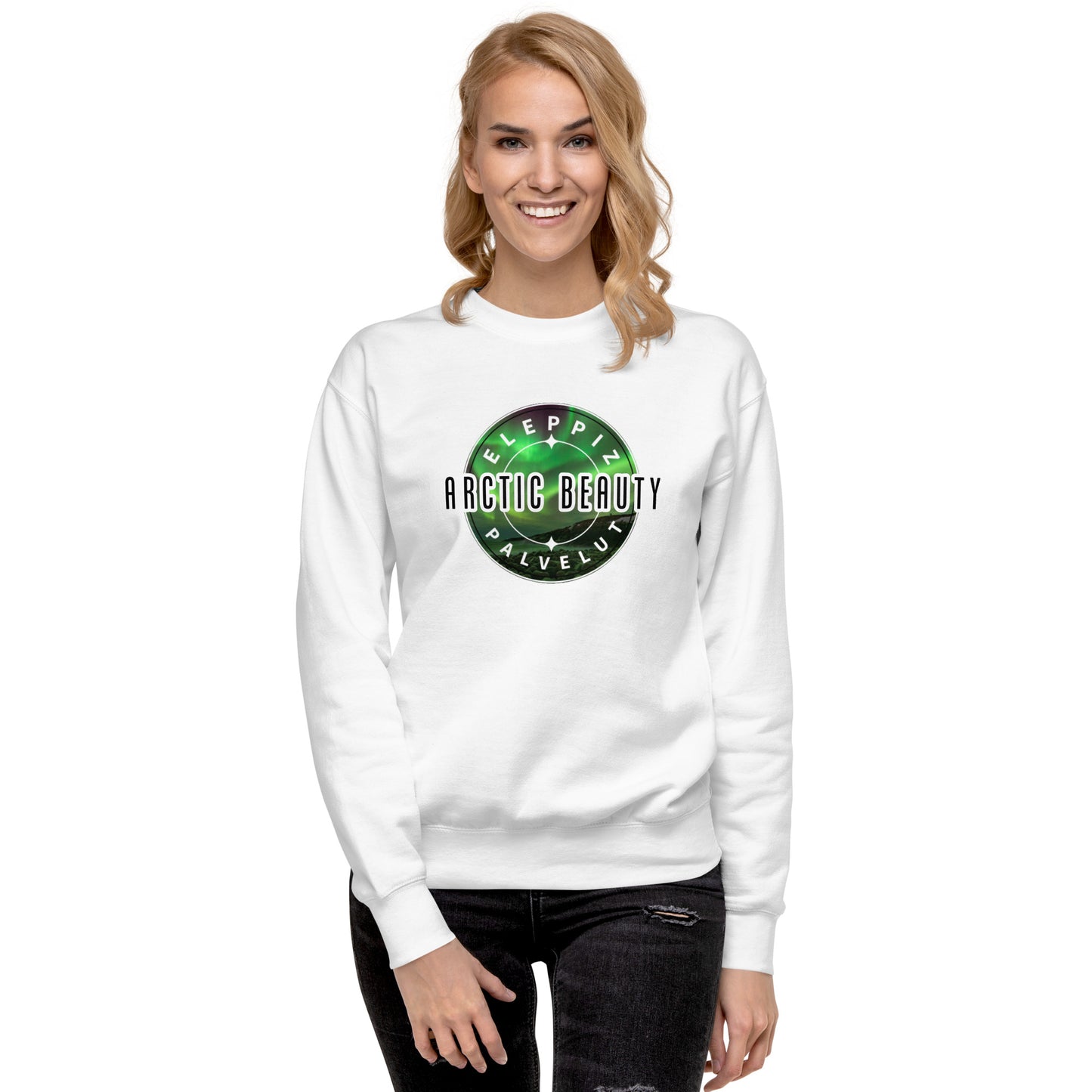 "Arctic Beauty" sweatshirt (large logo on front)