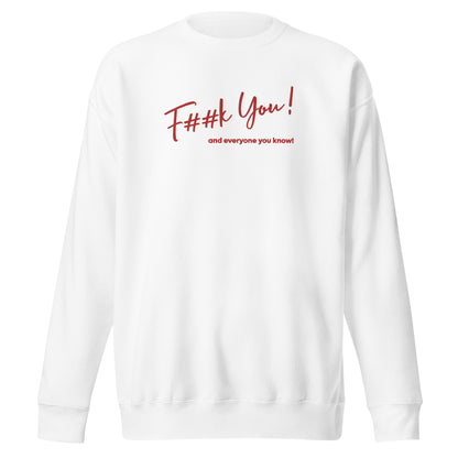 "Fuck you" women's hooded sweatshirt