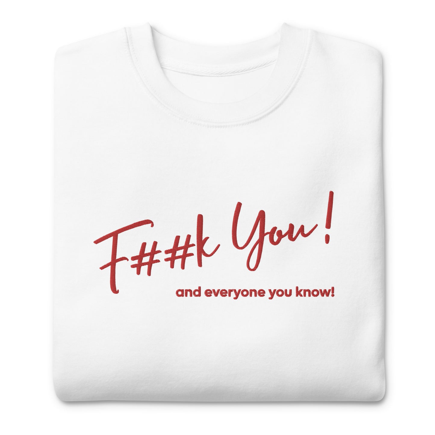 „Fuck you“ Damen-Kapuzensweatshirt