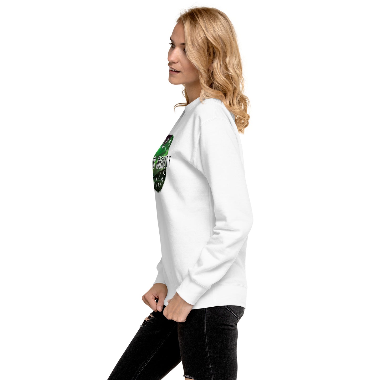 Sweatshirt „Arctic Beauty“ (großes Logo auf der Vorderseite)