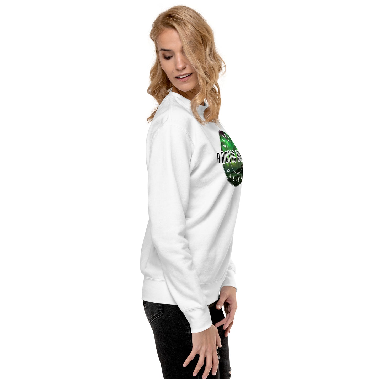 Sweatshirt „Arctic Beauty“ (großes Logo auf der Vorderseite)